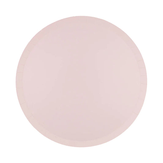 Assiettes rose pâle