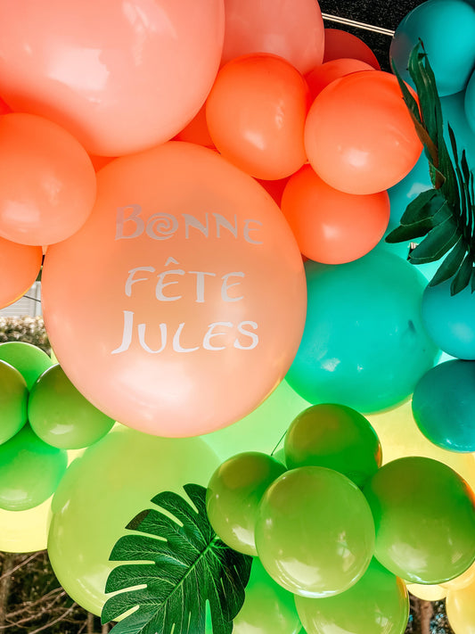 Autocollant vinyl Bonne fête personnalisable