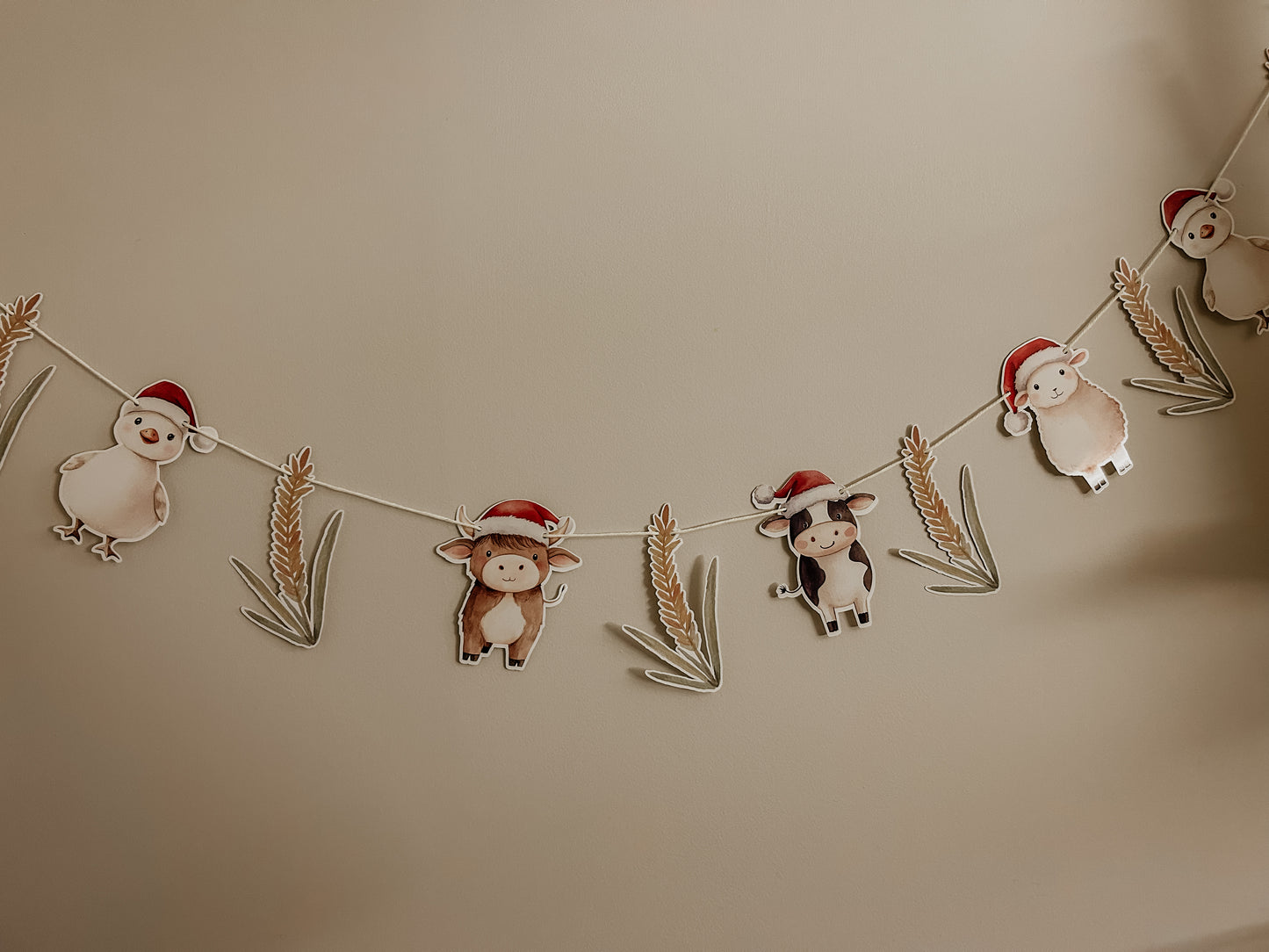 Guirlande un Noël à la ferme