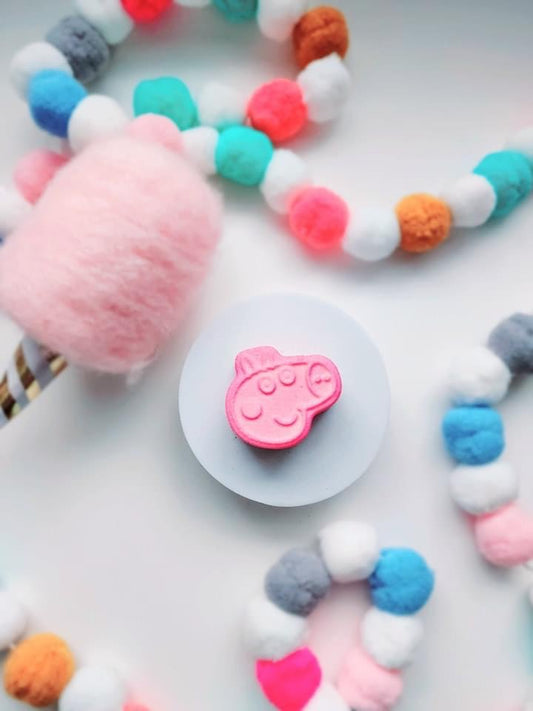 Bombe de bain moussante cochon rose