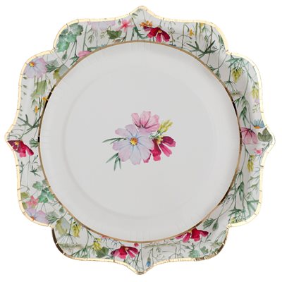 Assiettes fleur