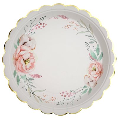 Assiettes fleur