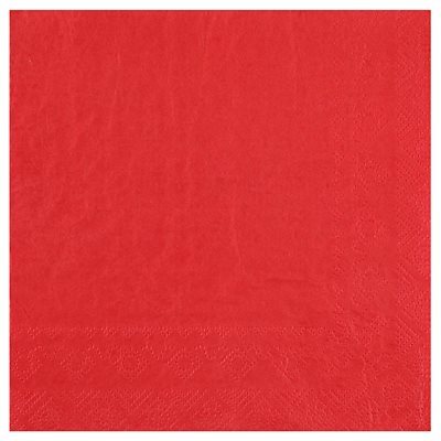 Serviettes uni rouge
