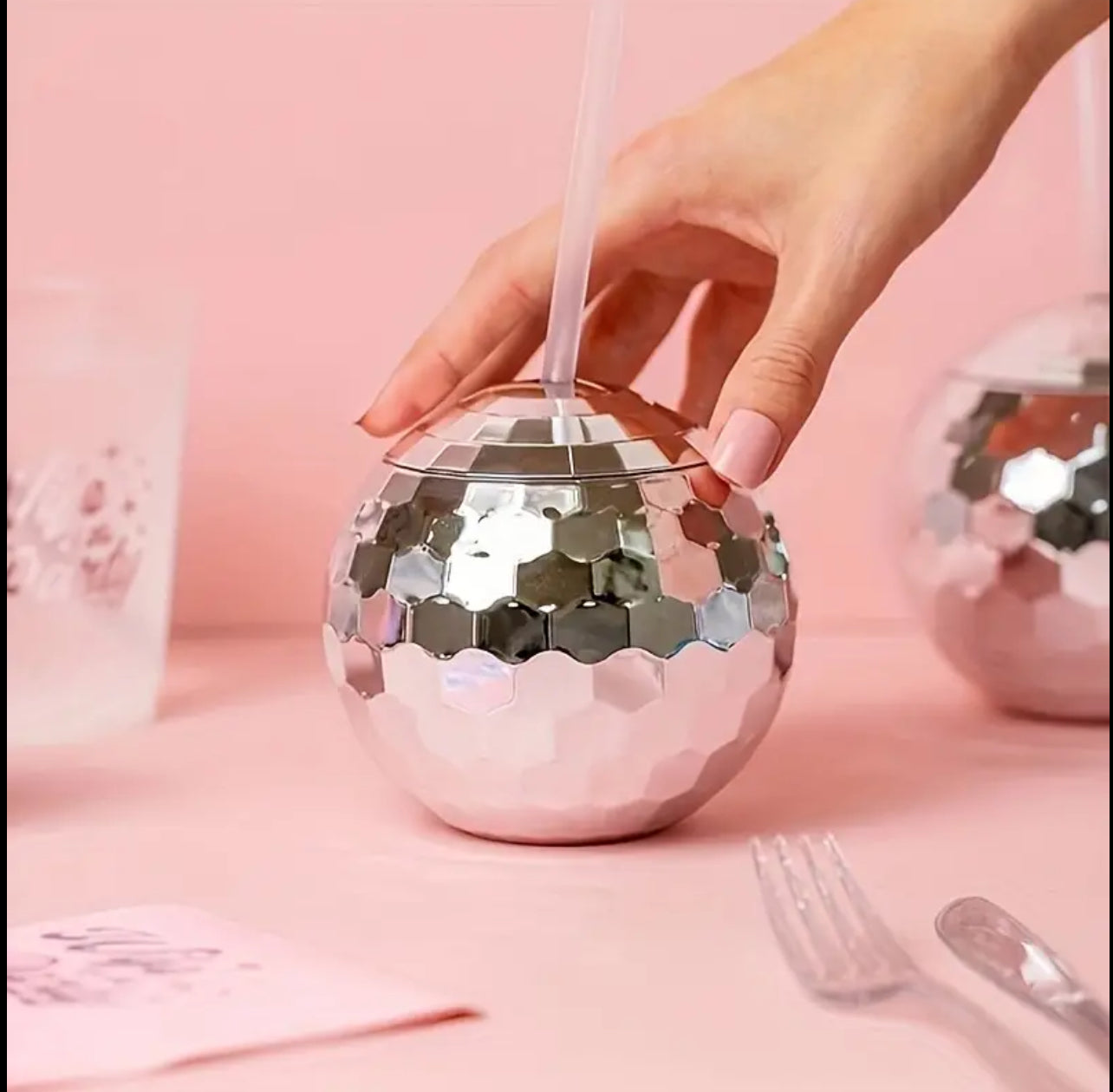 Verre boule disco
