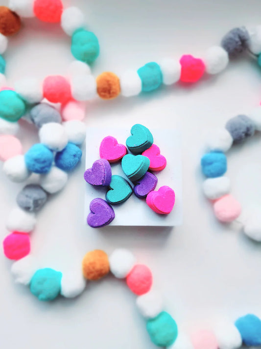 Bombe moussante Sachet de minis bombes coeurs