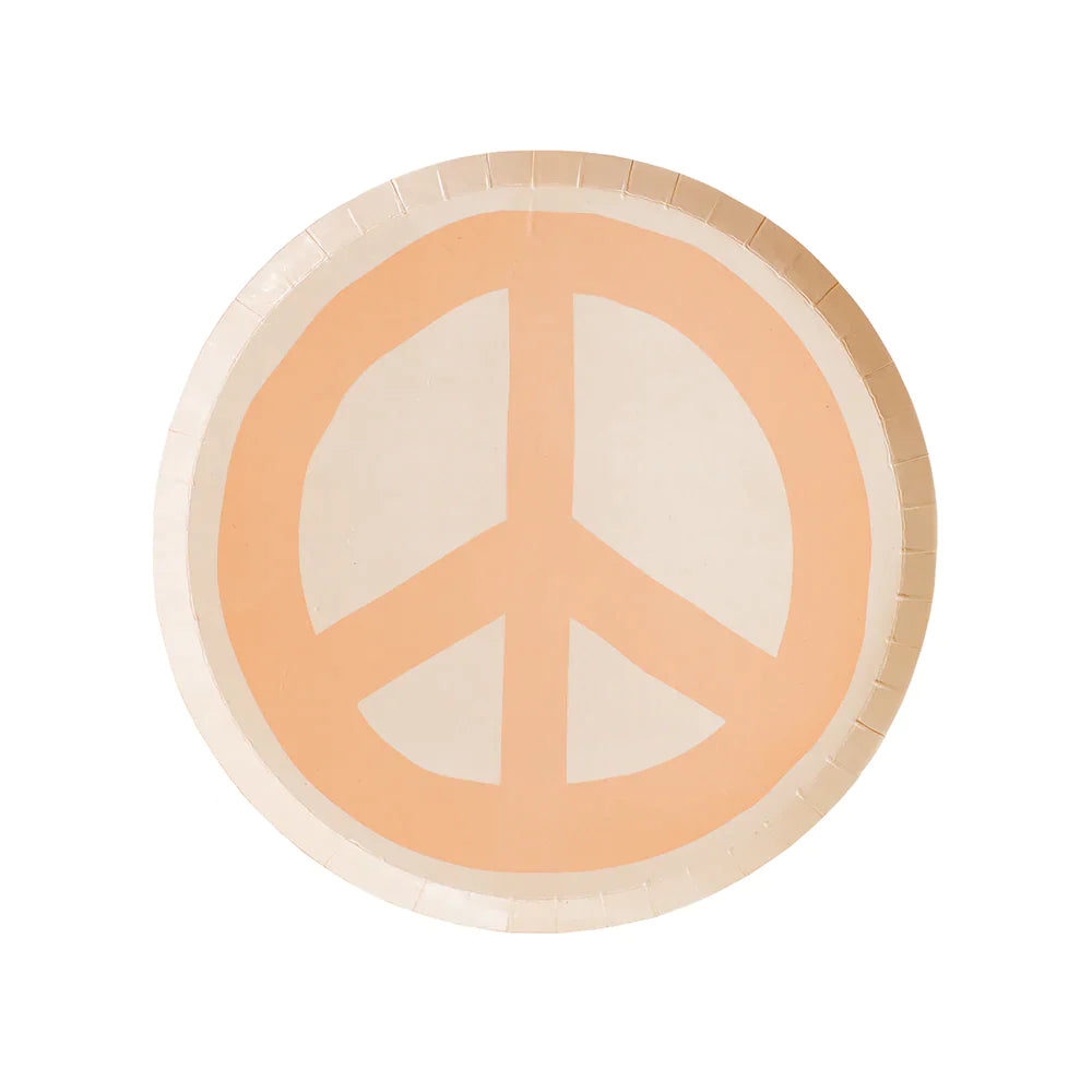 Assiettes petites peace and love