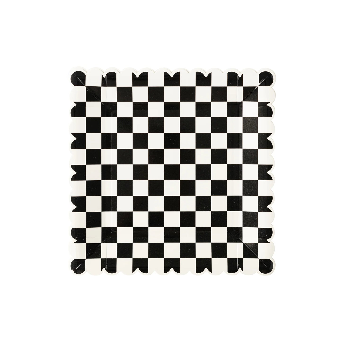Assiette à carreaux