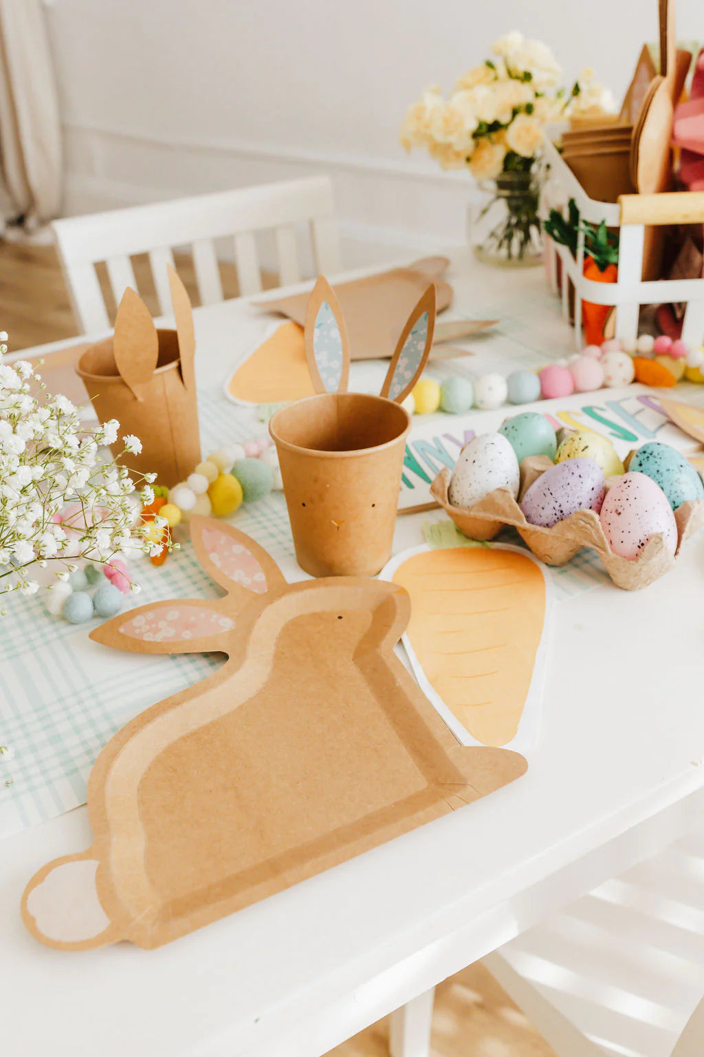 Assiettes lapins kraft