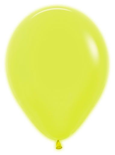 5" Ballon en latex jaune néon