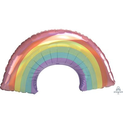 34" arc-en-ciel pastel iridescent