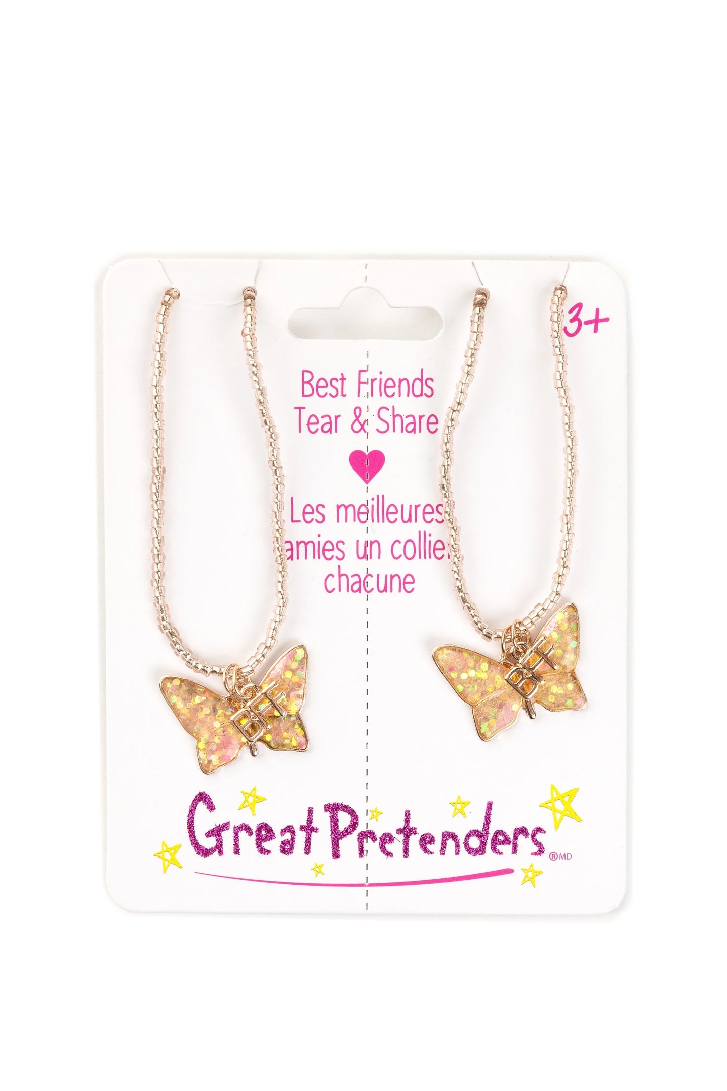 Collier papillons BFF