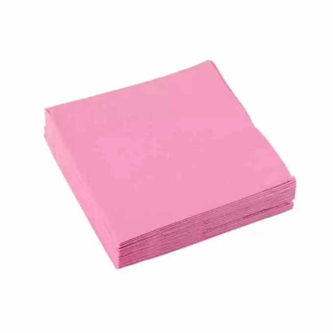 Serviette uni rose