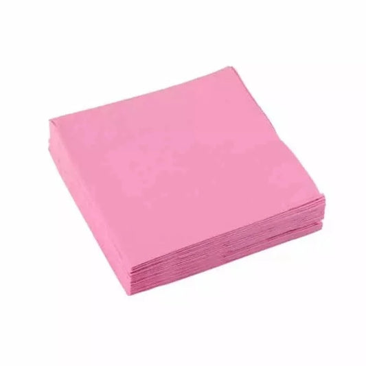 Serviette uni rose