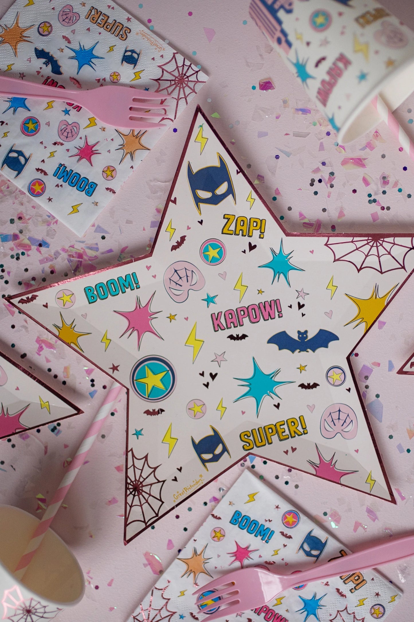 Small superhero plates