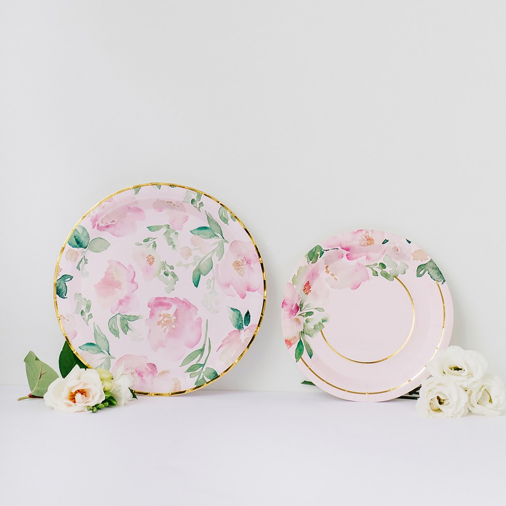 Grande assiette fleur
