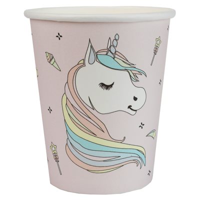 Verre licorne rose