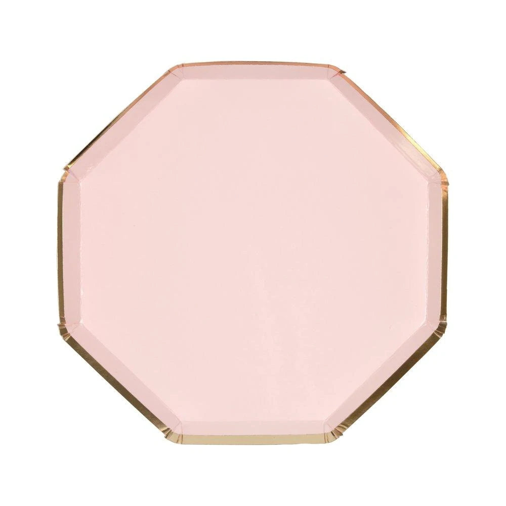 Assiettes rose pastel petites