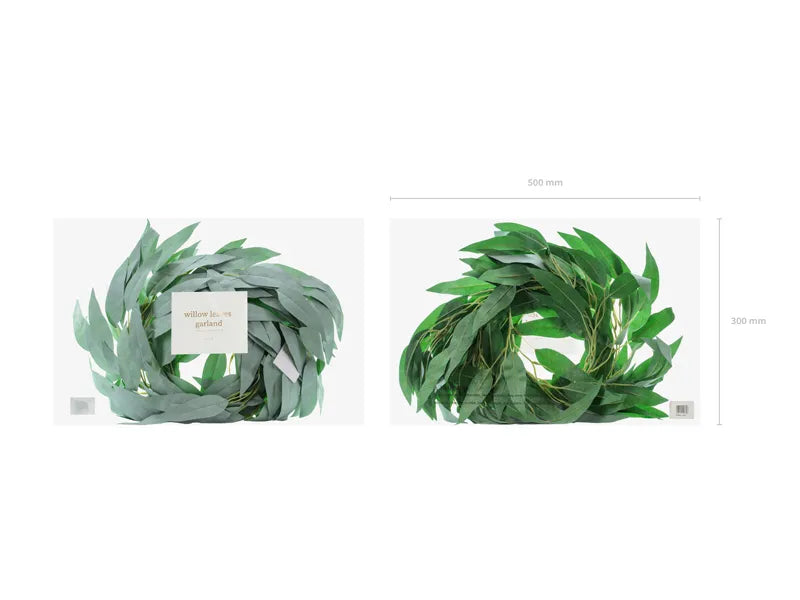 Guirlande de feuilles de saule, 2 m