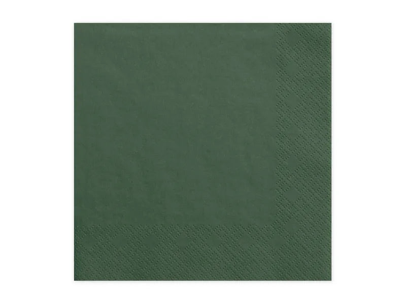 Serviettes vert forêt