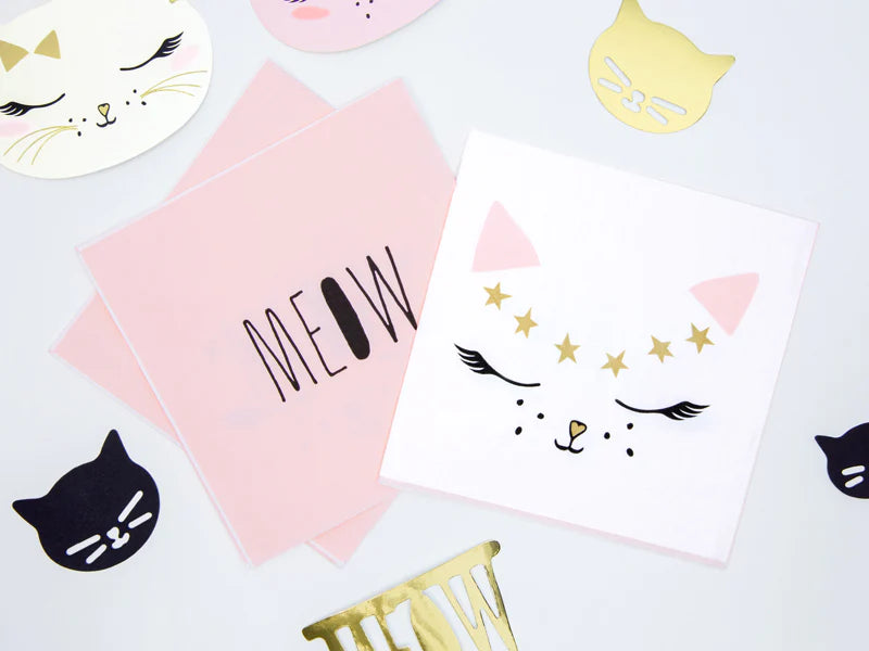 Serviettes chat