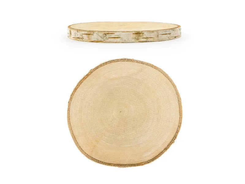 Sous-verres en bois, diamètre 10-12 cm
