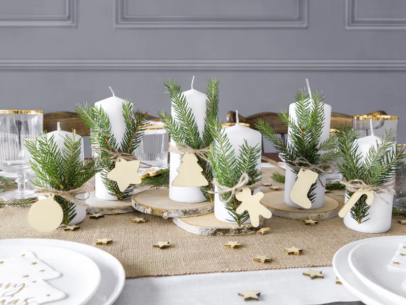Sous-verres en bois, diamètre 10-12 cm