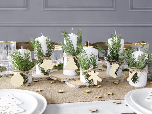 Sous-verres en bois, diamètre 10-12 cm