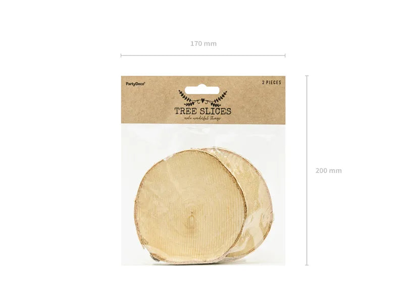 Sous-verres en bois, diamètre 10-12 cm