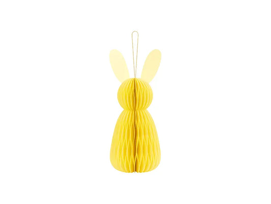 Lapin décoratif jaune réutilisable