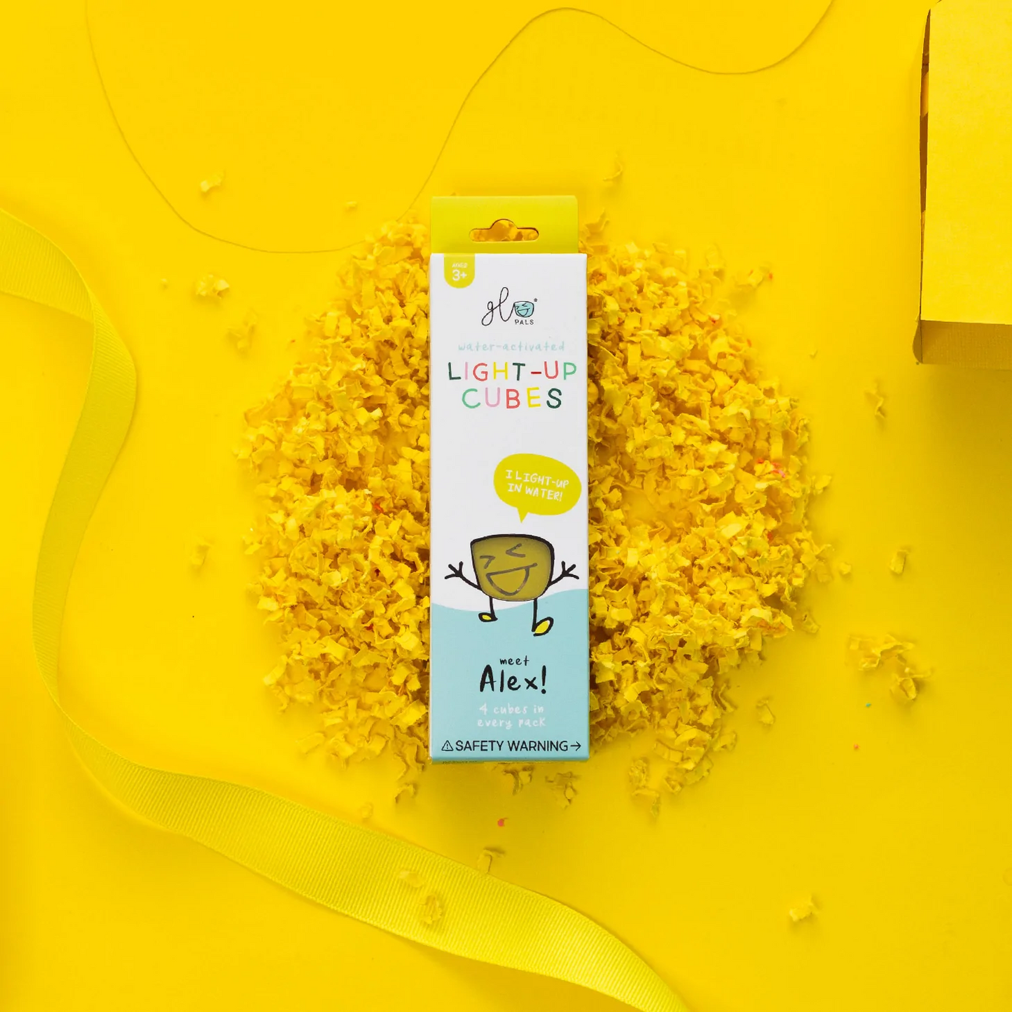 Glo Pals - Pack de 4 Cubes Lumineux Activés à l'Eau, Alex