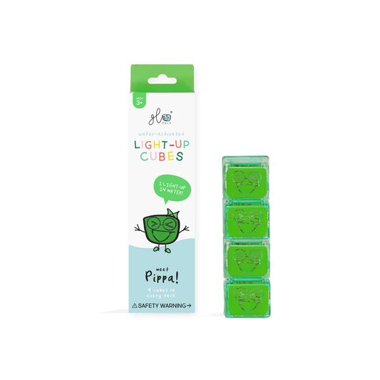 Glo Pals - Pack de 4 Cubes Lumineux Activés à l'Eau, Pippa