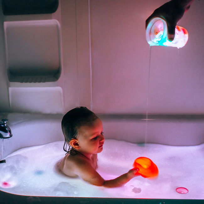 Glo Pals - Pack de 4 Cubes Lumineux Activés à l'Eau, Lumi