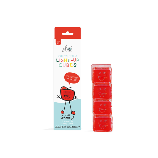 Glo Pals - Pack de 4 Cubes Lumineux Activés à l'Eau,Sammy