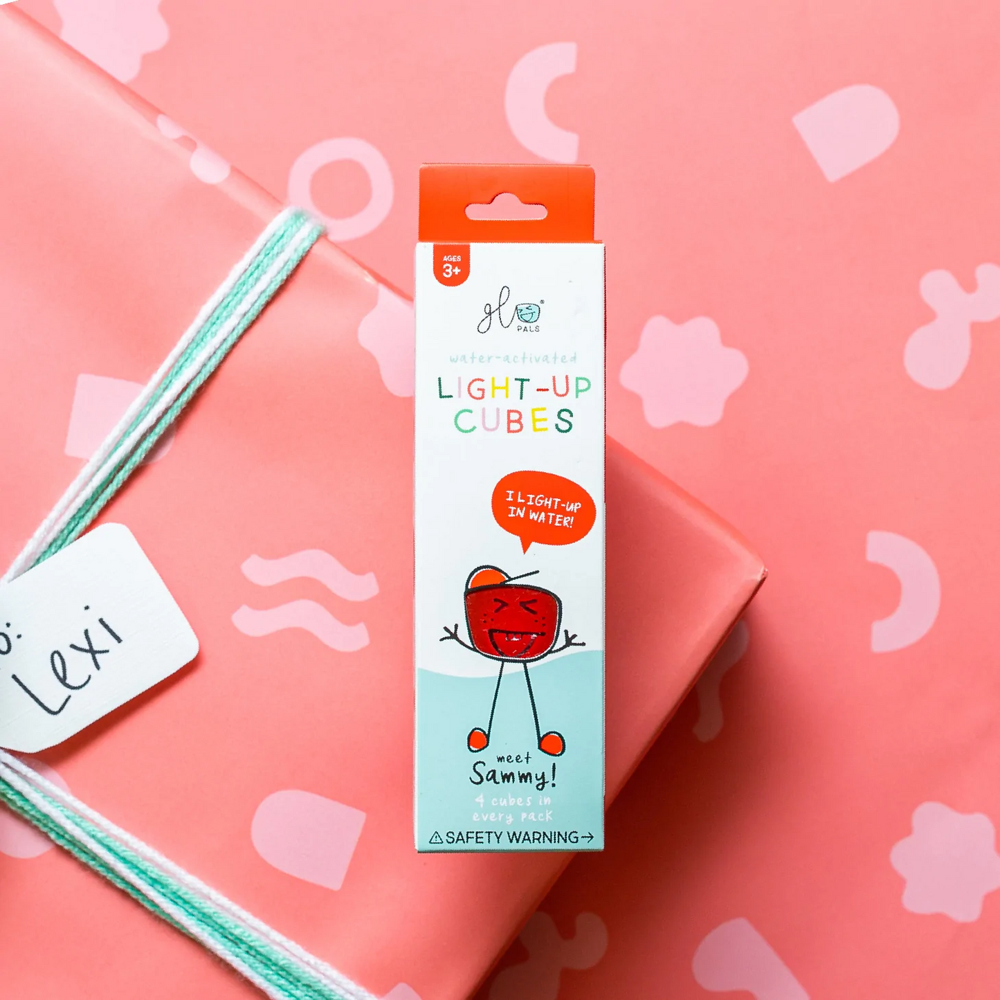 Glo Pals - Pack de 4 Cubes Lumineux Activés à l'Eau,Sammy