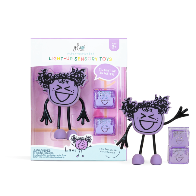 Glo Pals Party Pal Jouet de bain sensoriel lumineux activé par l'eau avec 2 cubes lumineux réutilisables pour enfants Multicolore Jeu sensoriel lumineux pour enfants 3 ans et plus Glo Pals Party Pal Jouet de bain sensoriel lumineux activé par l'eau avec 2 cubes lumineux réutilisables pour enfants Multicolore Jeu sensoriel lumineux pour enfants 3 ans et plus