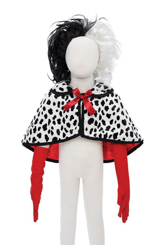 Cruella cape gants et perruque