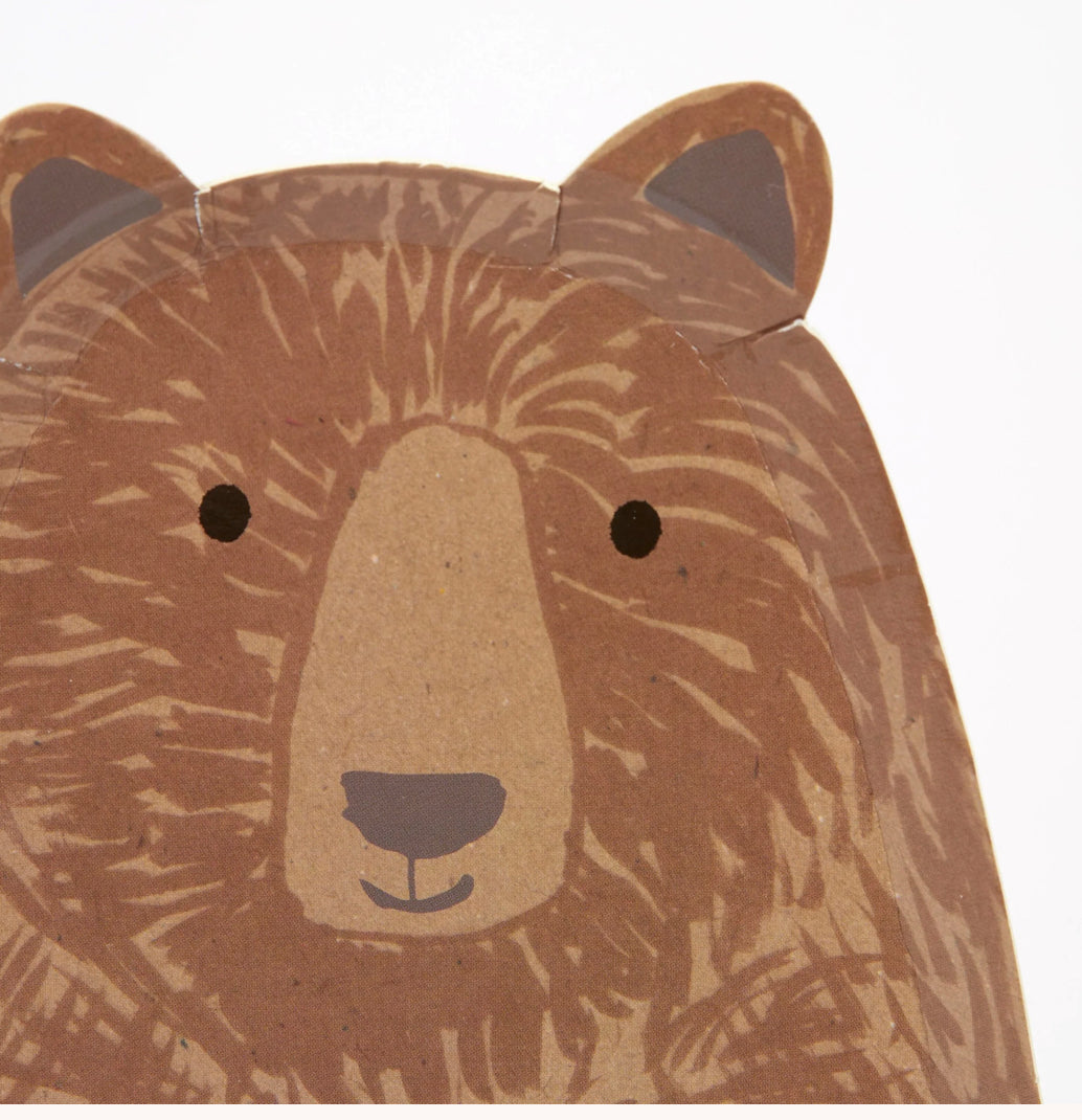 Grandes assiettes ours