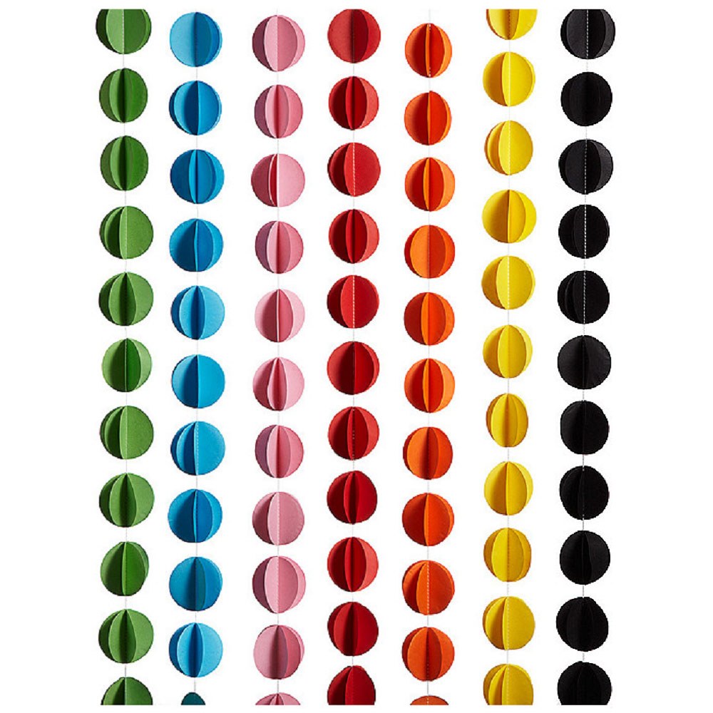 Guirlande rond rouge