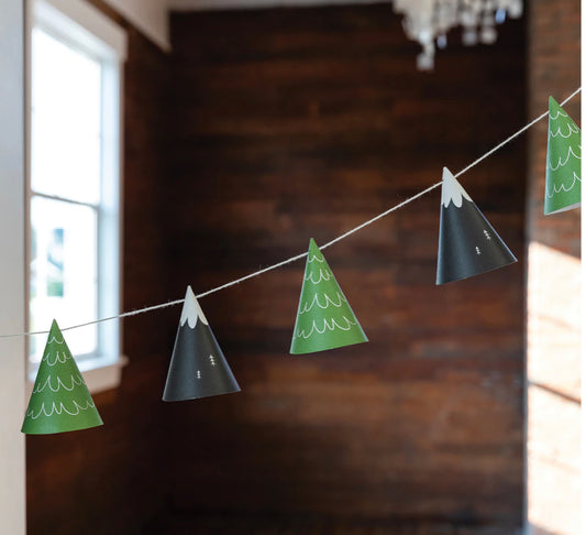 Guirlandes sapins montagnes