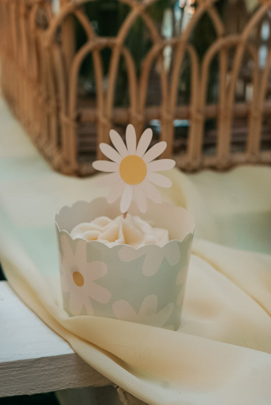 Cake topper marguerite