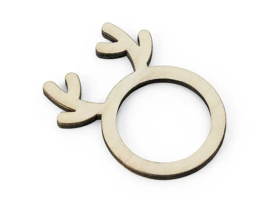 Anneaux en bois pour serviettes reine (6pc)