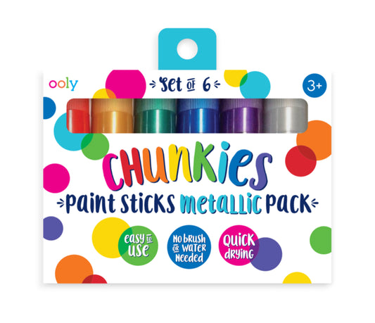 Ens chunkies. 6 bâton de peinture- métalique