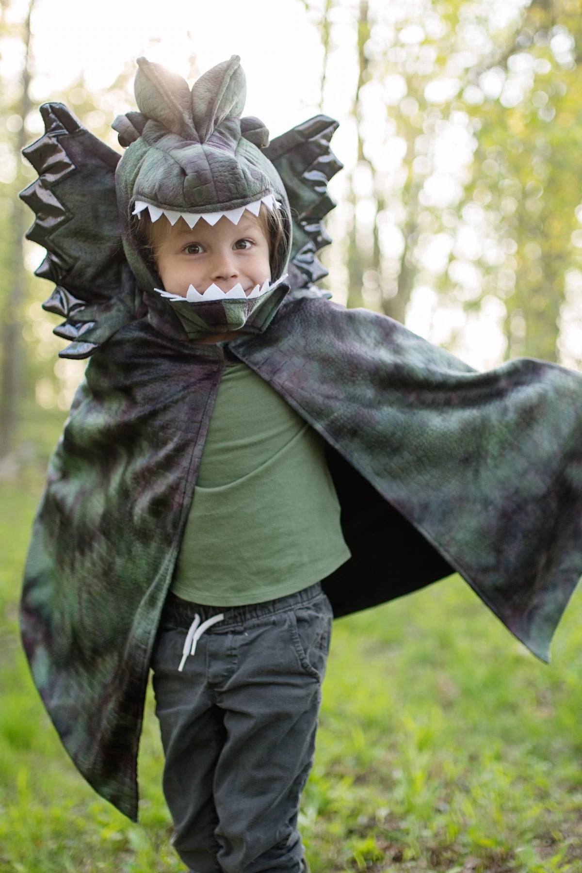 Cape dinosaure dilophosaure avec griffes