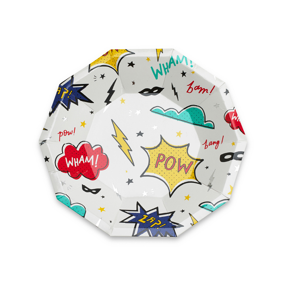 Small superhero plates
