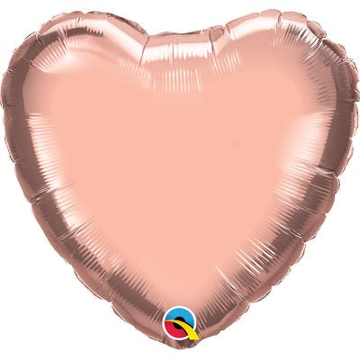 Ballon cœur rose gold