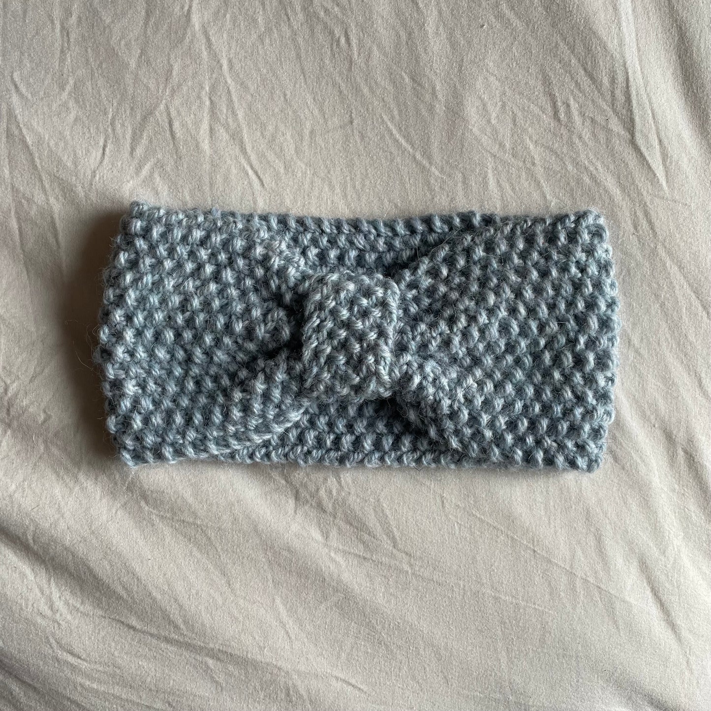 Bandeau chaud gris bleu
