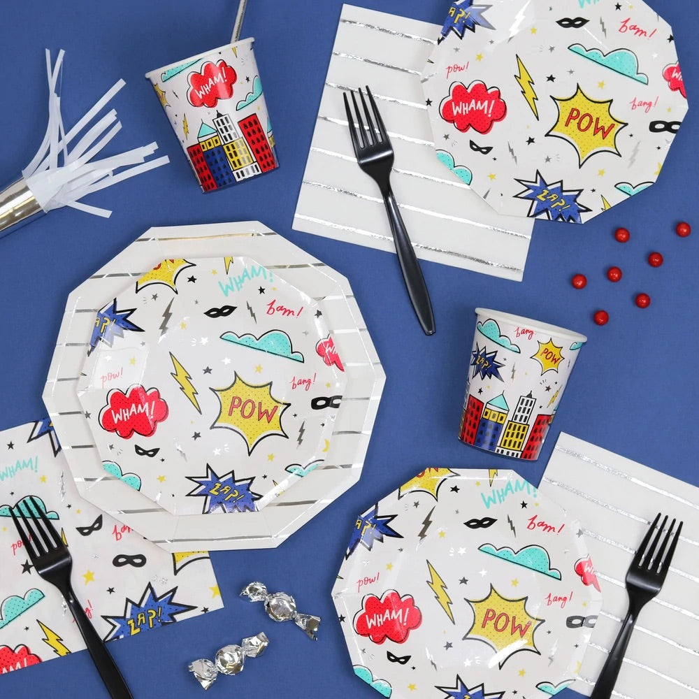 Small superhero plates