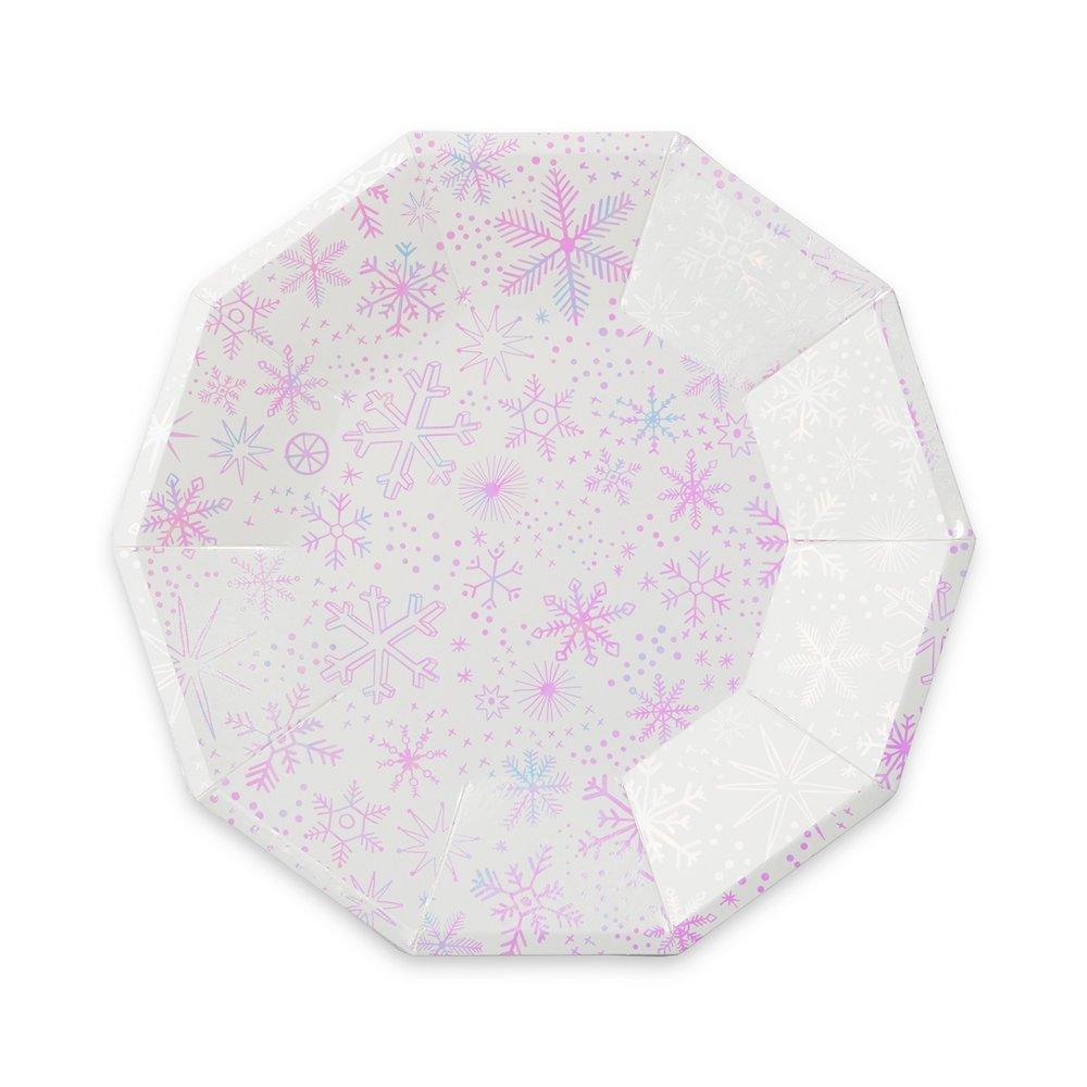 Large snowflake plates
