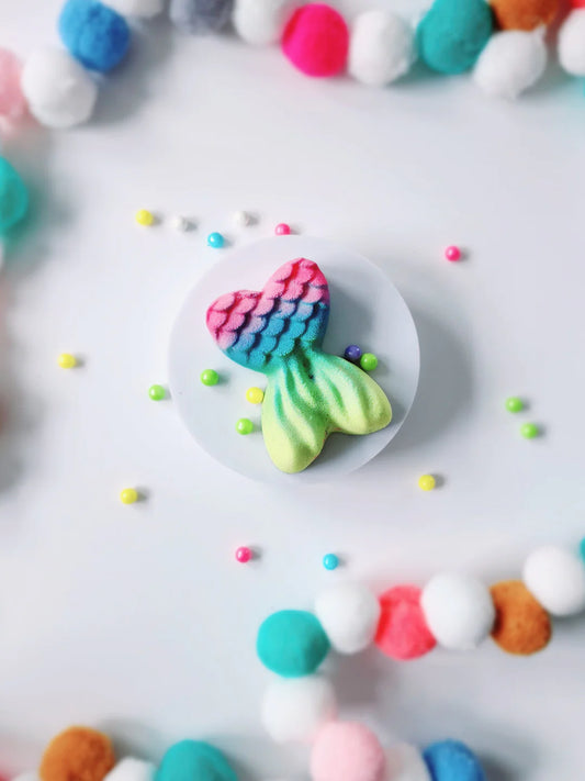 Bombe de bain moussante queue de sirène