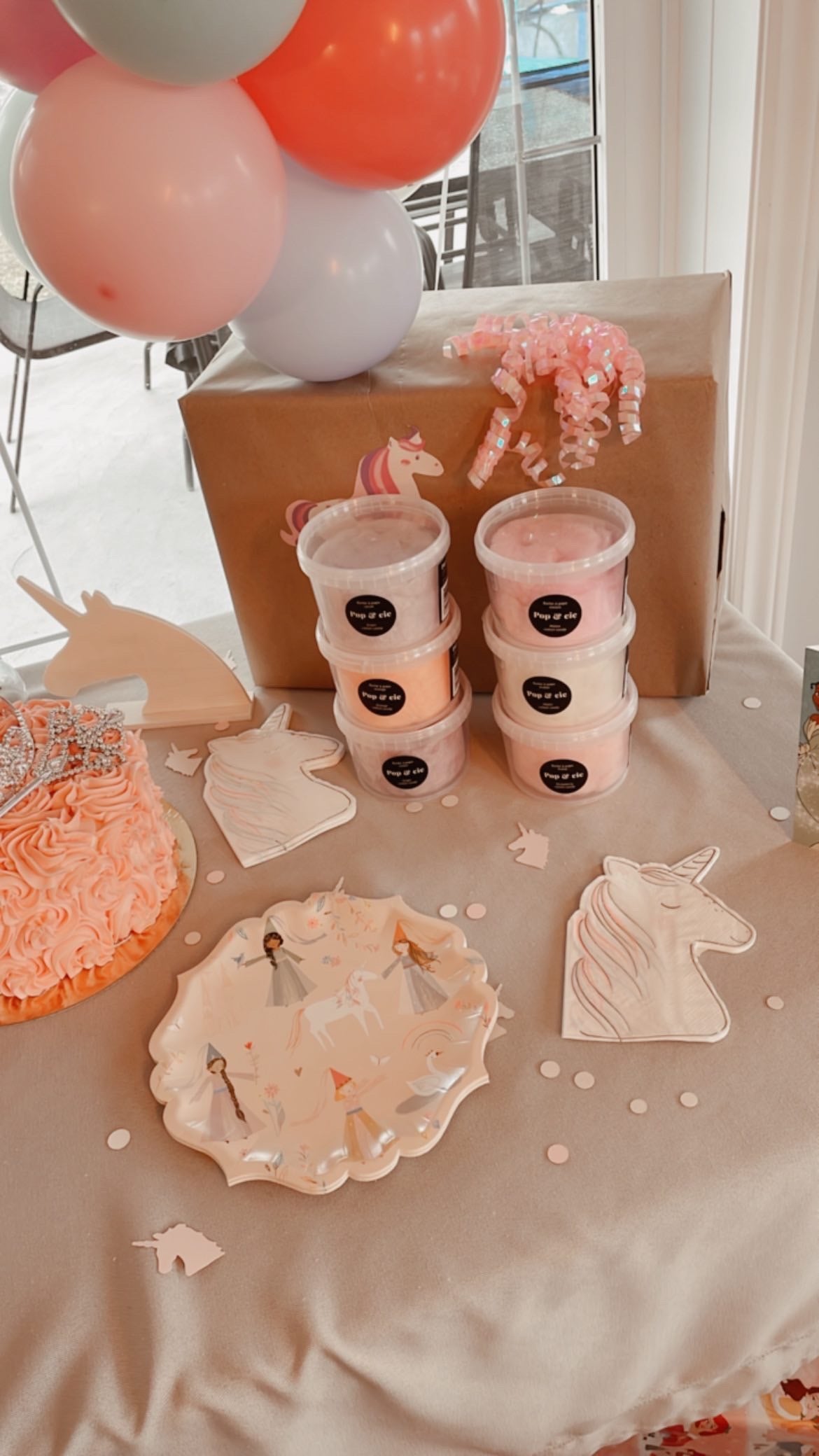 Confettis licornes